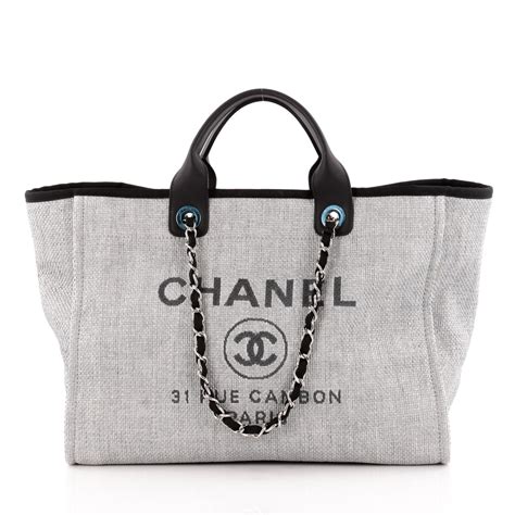 chanel deauville tote authentic